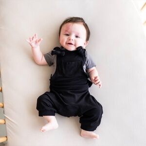 Bamboo jersey overalls in midnight